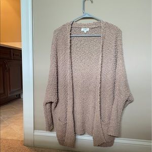 Umgee Popcorn Plush Sherpa Cardigan Sweater
